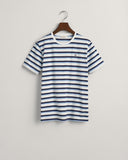 Gant - Blue striped crew neck T-shirt, Kids 2-8yrs