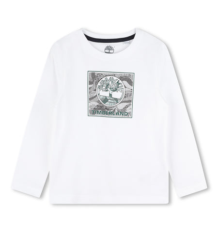 Timberland, top, Timberland - L/S Top, White, 4-12 yrs
