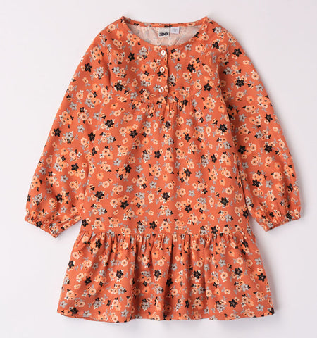 iDO, dress, iDO - Floral Dress, Orange