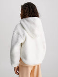 Calvin Klein, Zipper jackets, Calvin Klein - Cream fleece zipper jacket
