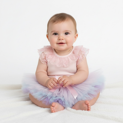 Caramelo Kids - pink lace body suit