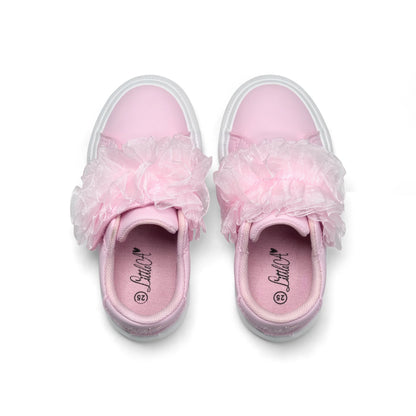 Little A - Trainers, pink ruffle