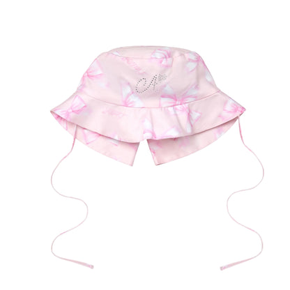 Little A - Sun hat, pink blossom