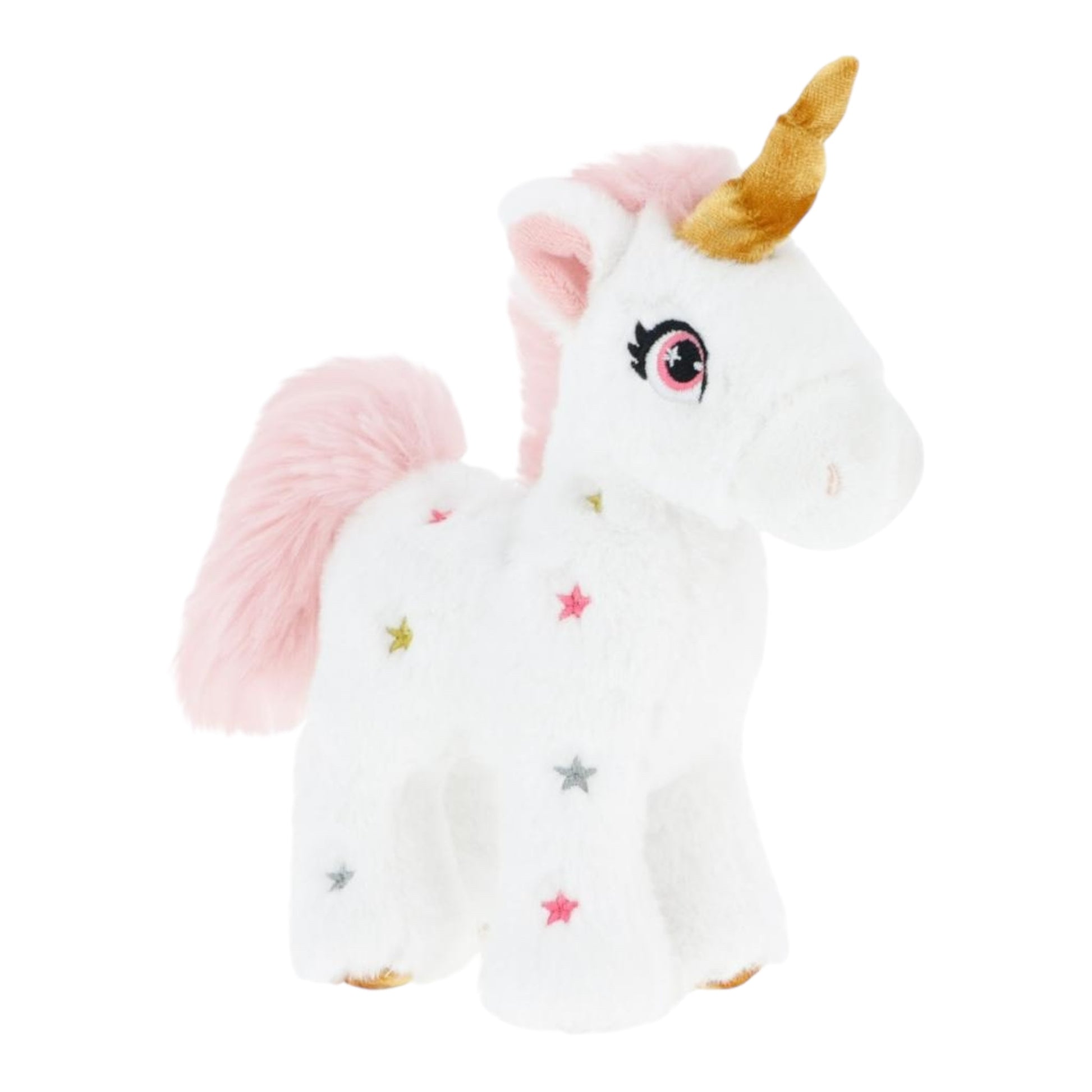 Keel, soft toy, Keel eco - Star unicorn, pink and white, small