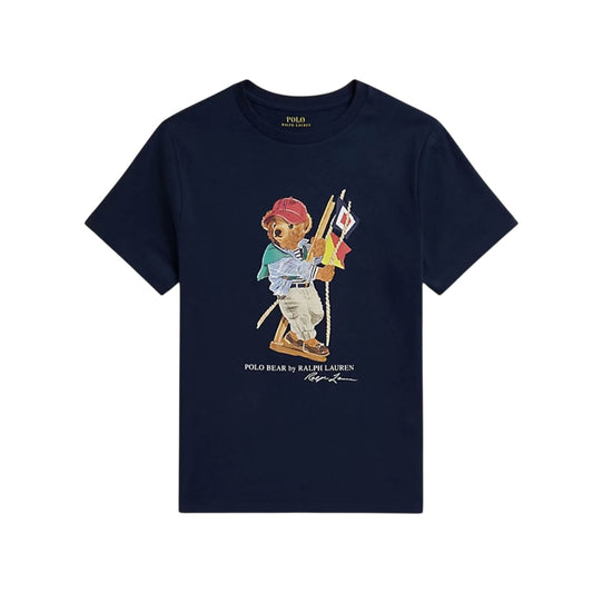 Ralph Lauren - Navy T-shirt with signature bear front print