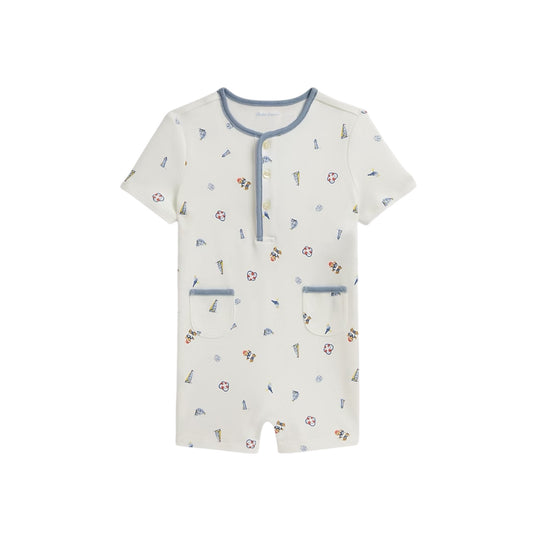 Ralph Lauren - Shortie romper, nautical theme print