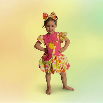 A'Dee - Tutti Frutti puff ball dress