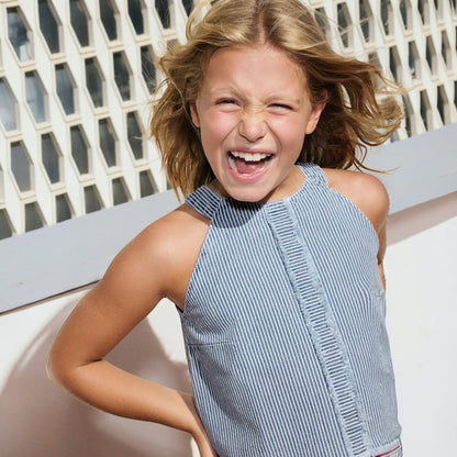 Mayoral - Blue stripe top