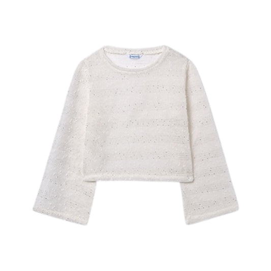 Mayoral - Ivory sparkle knit  2 piece top