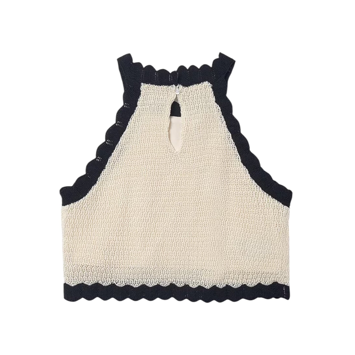 Mayoral - Cream knit, cotton top with floral detail