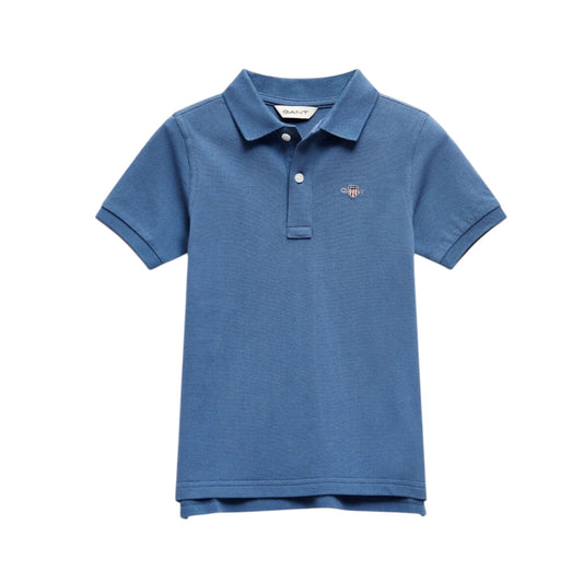 Gant - Polo T-shirt, salty sea blue