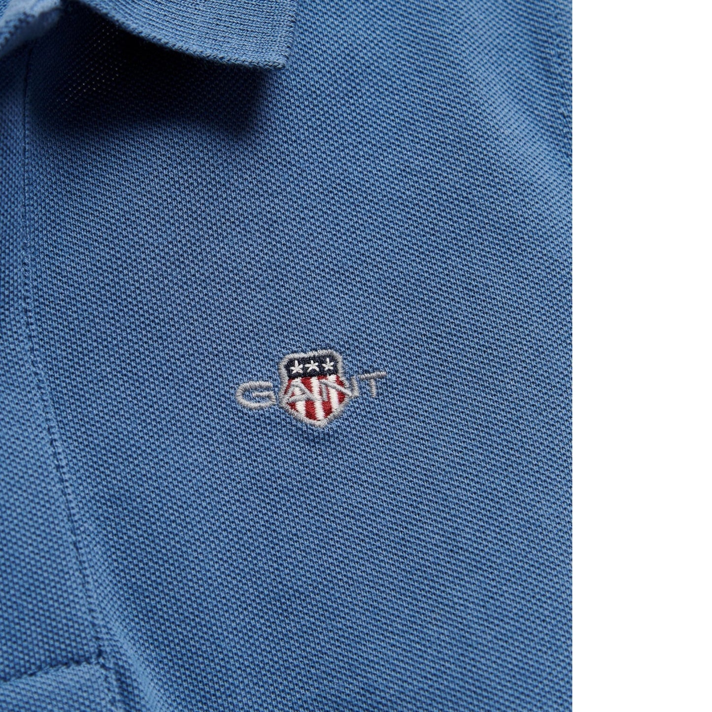Gant - Polo T-shirt, salty sea blue