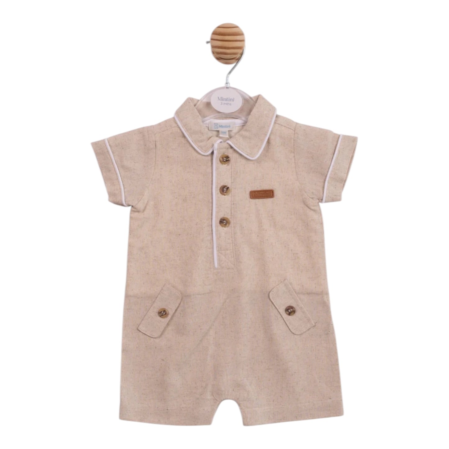 Mintini - Oatmeal smart romper