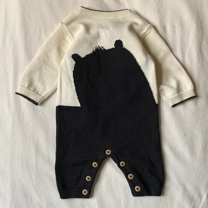 Fable & Bear, rompers, Fable & Bear - Fine knit romper, Bear