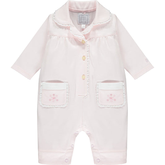 Emile et Rose, pyjamas, Emile et Rose - Pink All in one pyjama