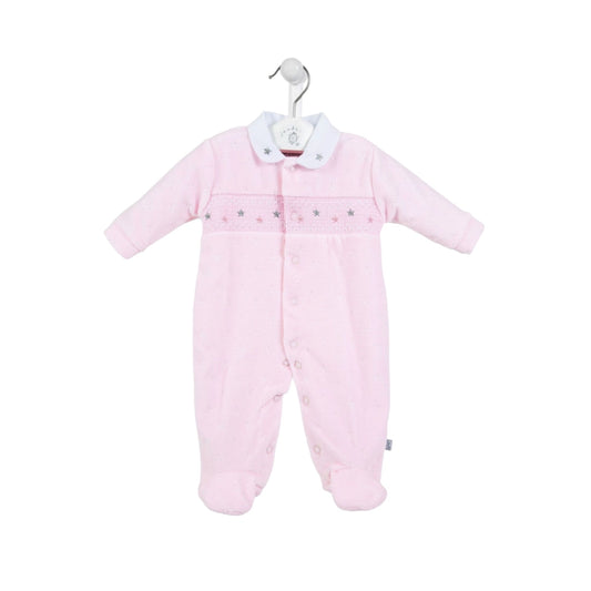 Dandelion - Velour Prem Romper, Pink