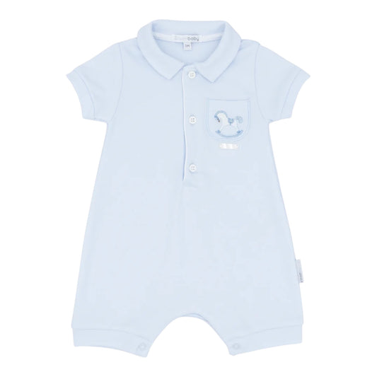 blues baby - all in one shortie, pale blue