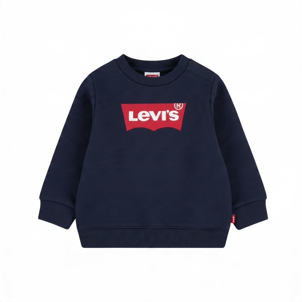 Levi's - Navy sweat top, (6m - 36m)