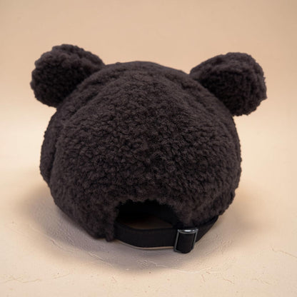 Boss Steiff - Collaboration brown fleece cap with bear ears