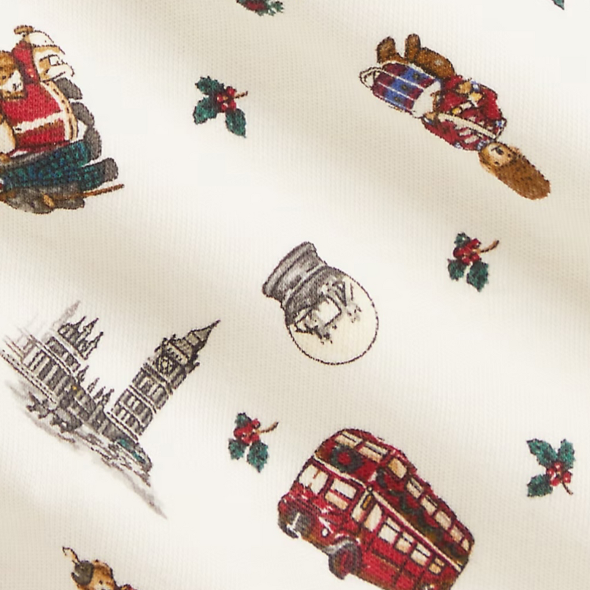 Ralph Lauren - Cream, London Christmas print romper