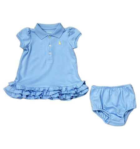 Ralph Lauren, Dresses, Ralph Lauren - Pale blue ruffle hem dress and pants