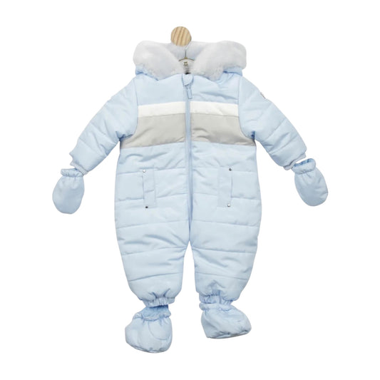 Mintini - light blue snowsuit