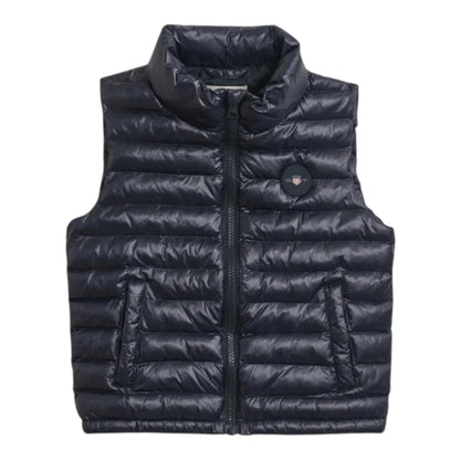 Gant - Padded, navy gilet, 2-14yrs