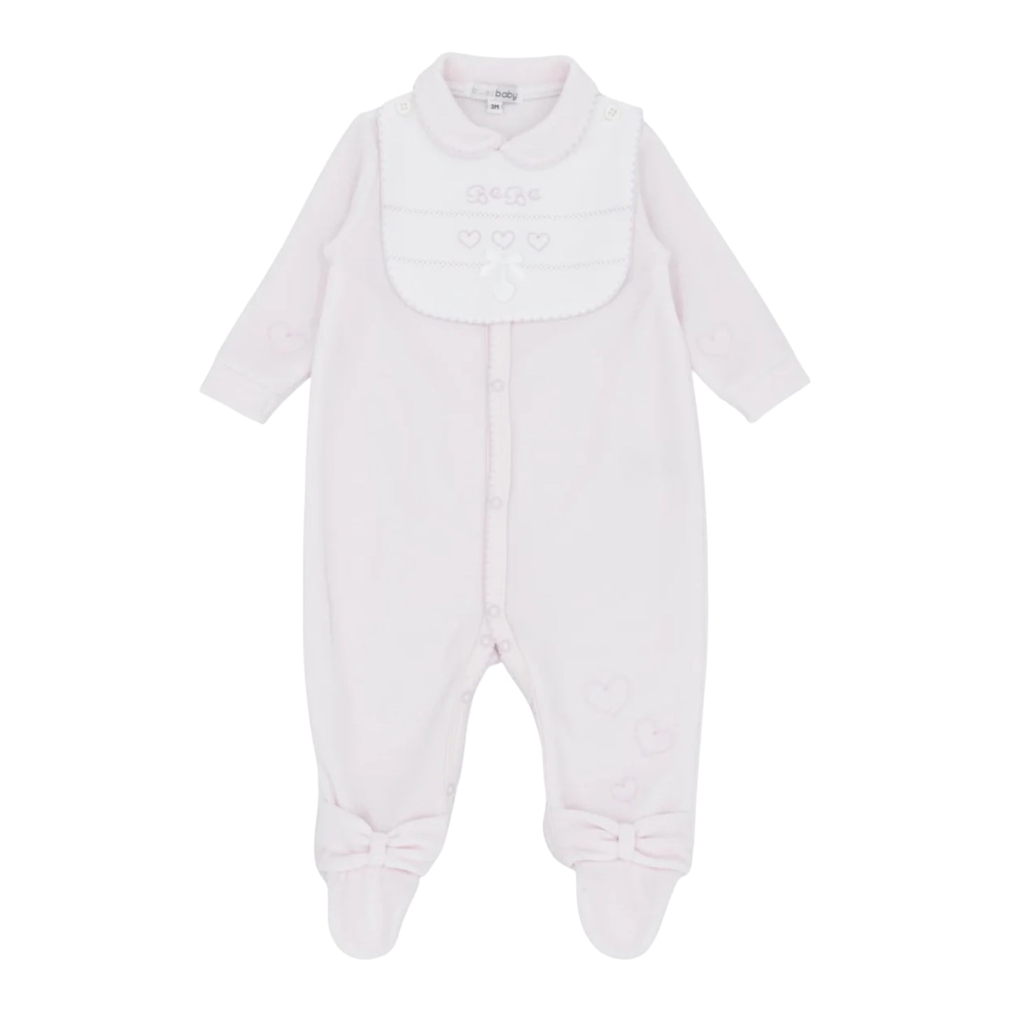 blues baby - Beige velour all in one