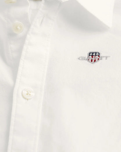 Gant - Shield Oxford shirt, White