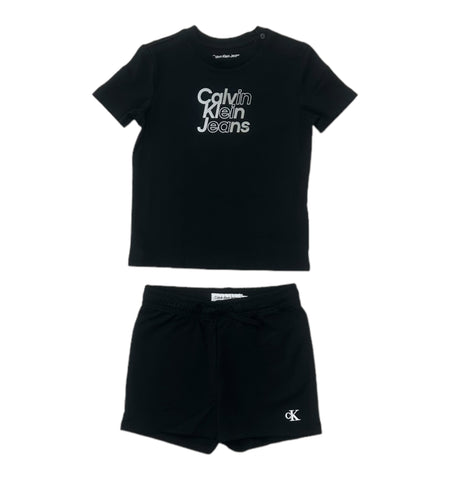 Calvin Klein, 2 piece shorts sets, Calvin Klein - black 2 piece shorts set