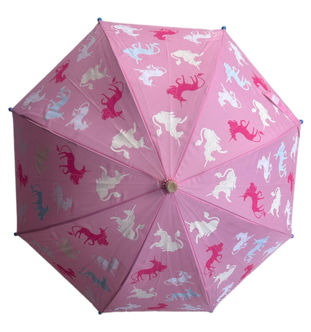Hatley, umbrella, Hatley - Colour change umbrella, unicorn