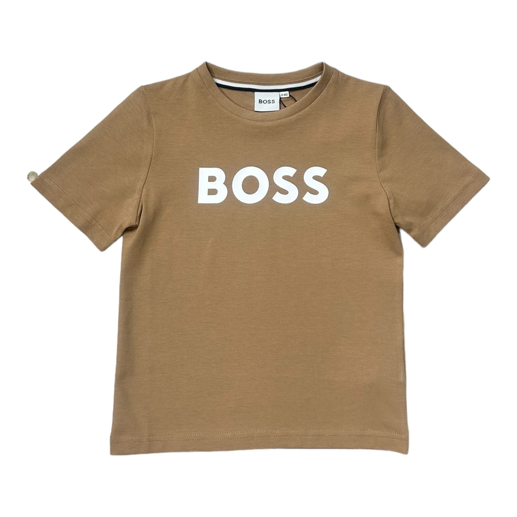 Boss, T-shirts, Boss - T-shirt, Tan