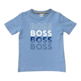 Boss, T-shirts, Boss - T-Shirt, Pale Blue