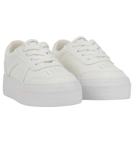A'Dee Platform Trainers, White