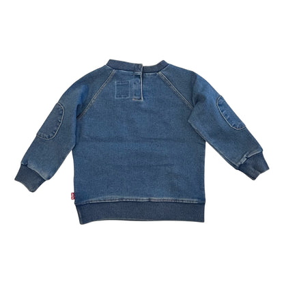 Levi's - Sweatshirt, blue denim. (12m - 36m)