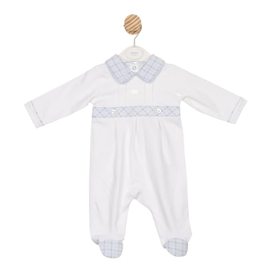 Mintini - White all in one with pale blue details
