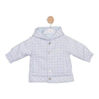 Mintini - Pale blue padded jacket with hood