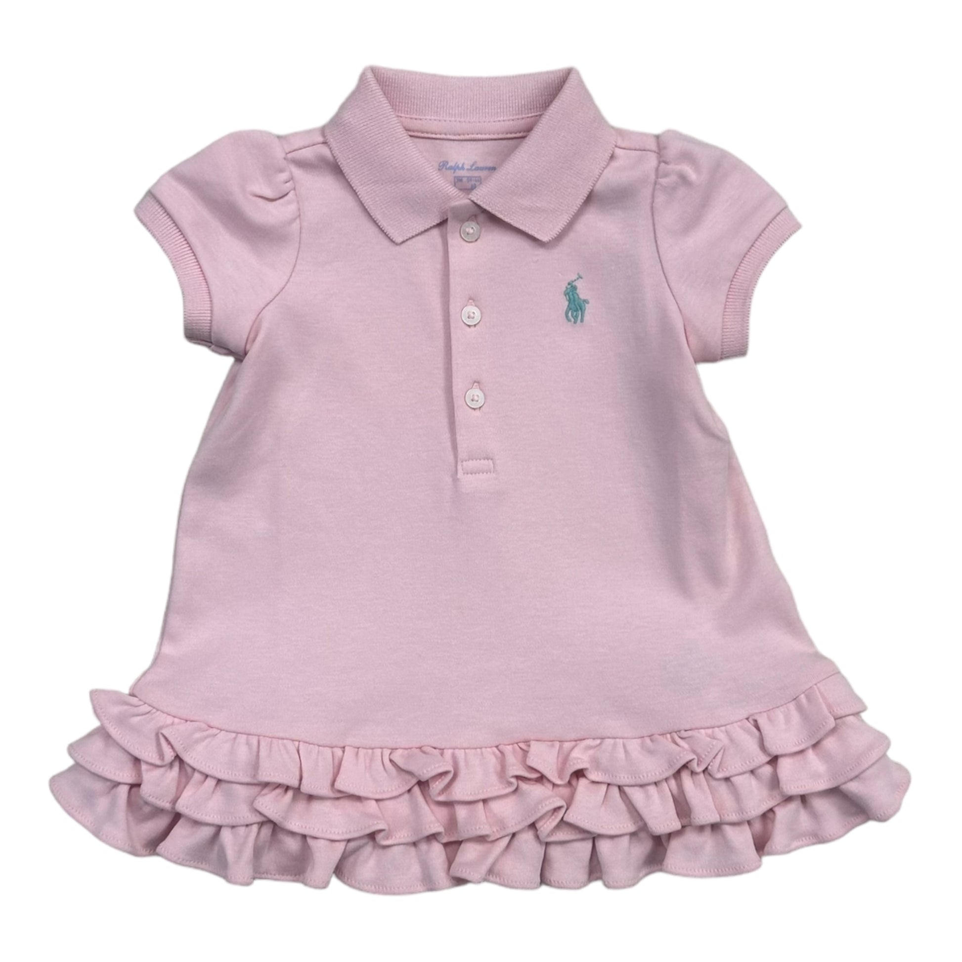 pink ralph lauren polo dress Polo Ralph Lauren Kids' Polo Pony Mesh Polo Dress In Hint Of Pink