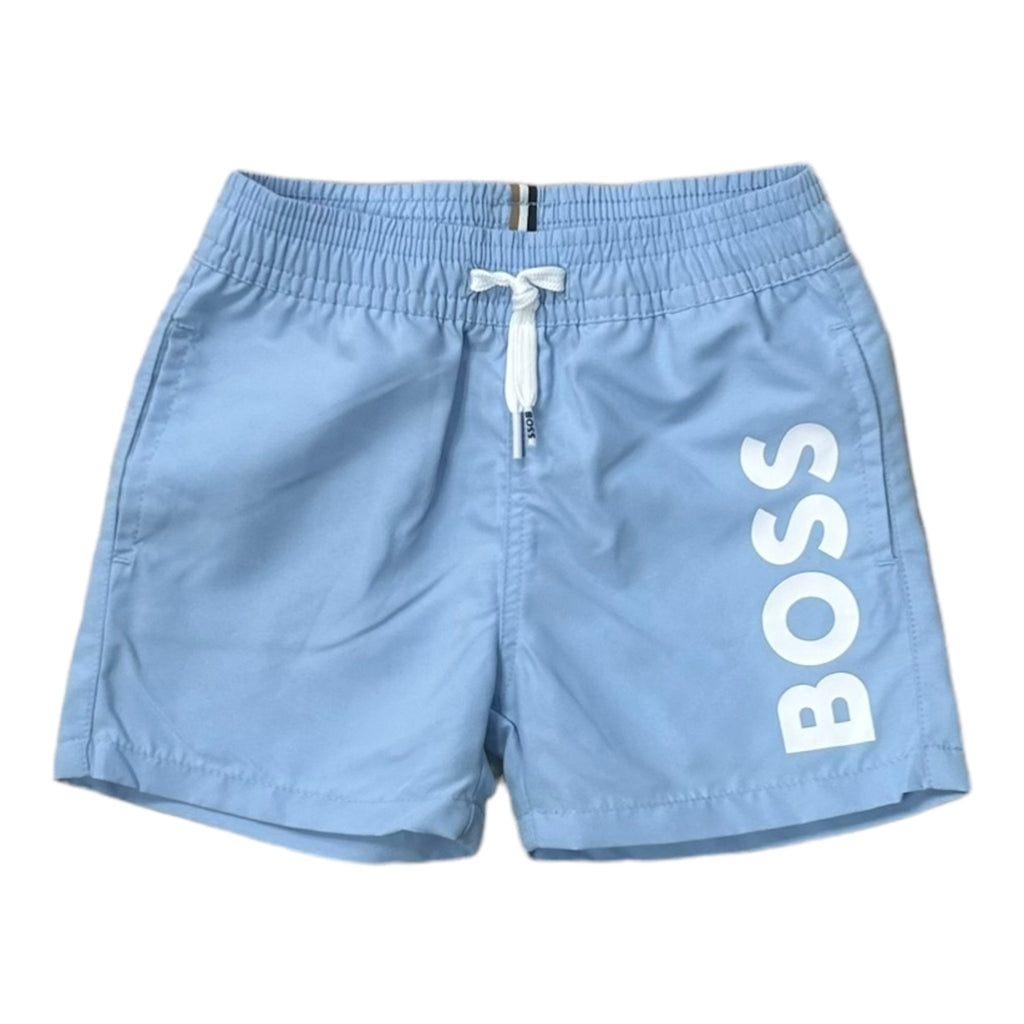 Boss, Shorts, Boss - Light blue toddler shorts, 12m - 3yrs