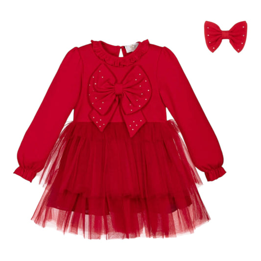 Caramelo Kids - Tulle layered dress, Red