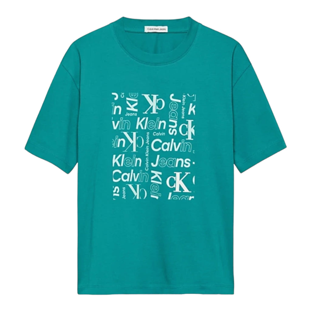 Calvin Klein, T-shirts, Calvin Klein - Teal crew neck T-shirt