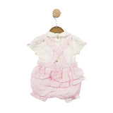 Mintini, Dungarees, Mintini - Pink summer 2 piece dungaree outfit