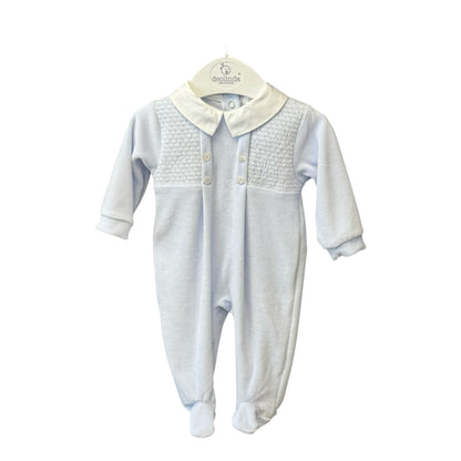 Deolinda - Pale blue, velour all in one