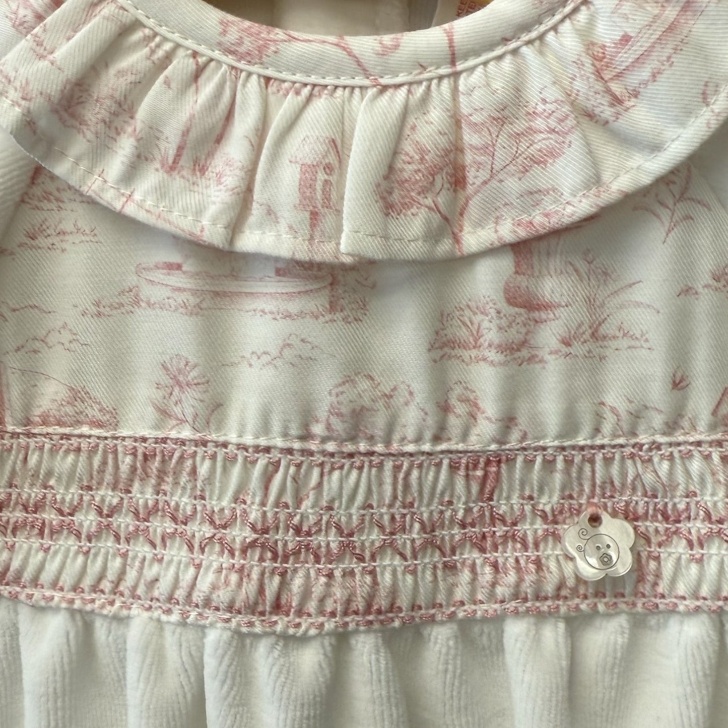 Deolinda - Velour romper, Off White