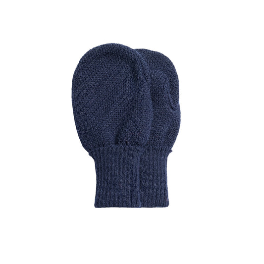 Satila - Baby mitts, Twiddle, navy, with thumbs