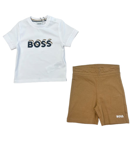 Boss, 2 piece outfits, Boss - T-shirt and short set, 12m - 3yrs
