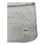 Boss, Blankets, Boss - Pale blue blanket, Embroidered BOSS branding