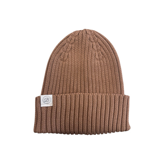 Betty Mckenzie - Ribbed Knit Hat, Biscuit