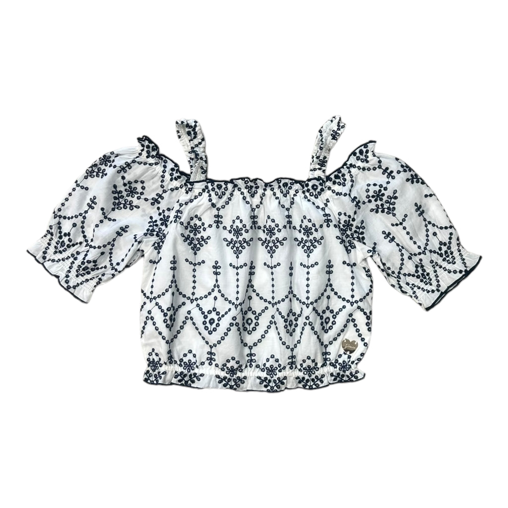Guess, Tops, Guess - Broderie anglaise top, cropped top