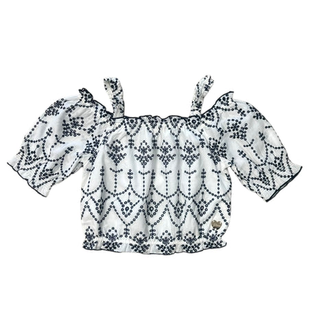 Guess, Tops, Guess - Broderie anglaise top, cropped top